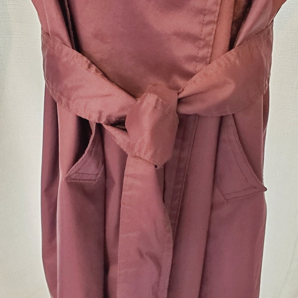 Vintage Raincoat Trench Coat Luba 80's Knee Length - Picture 3 of 5
